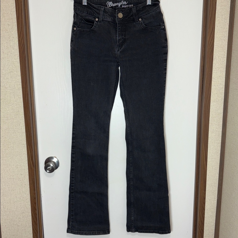 Wrangler Black Bootcut Jeans Women’s size 5x34 Western Cowgirl Rodeo